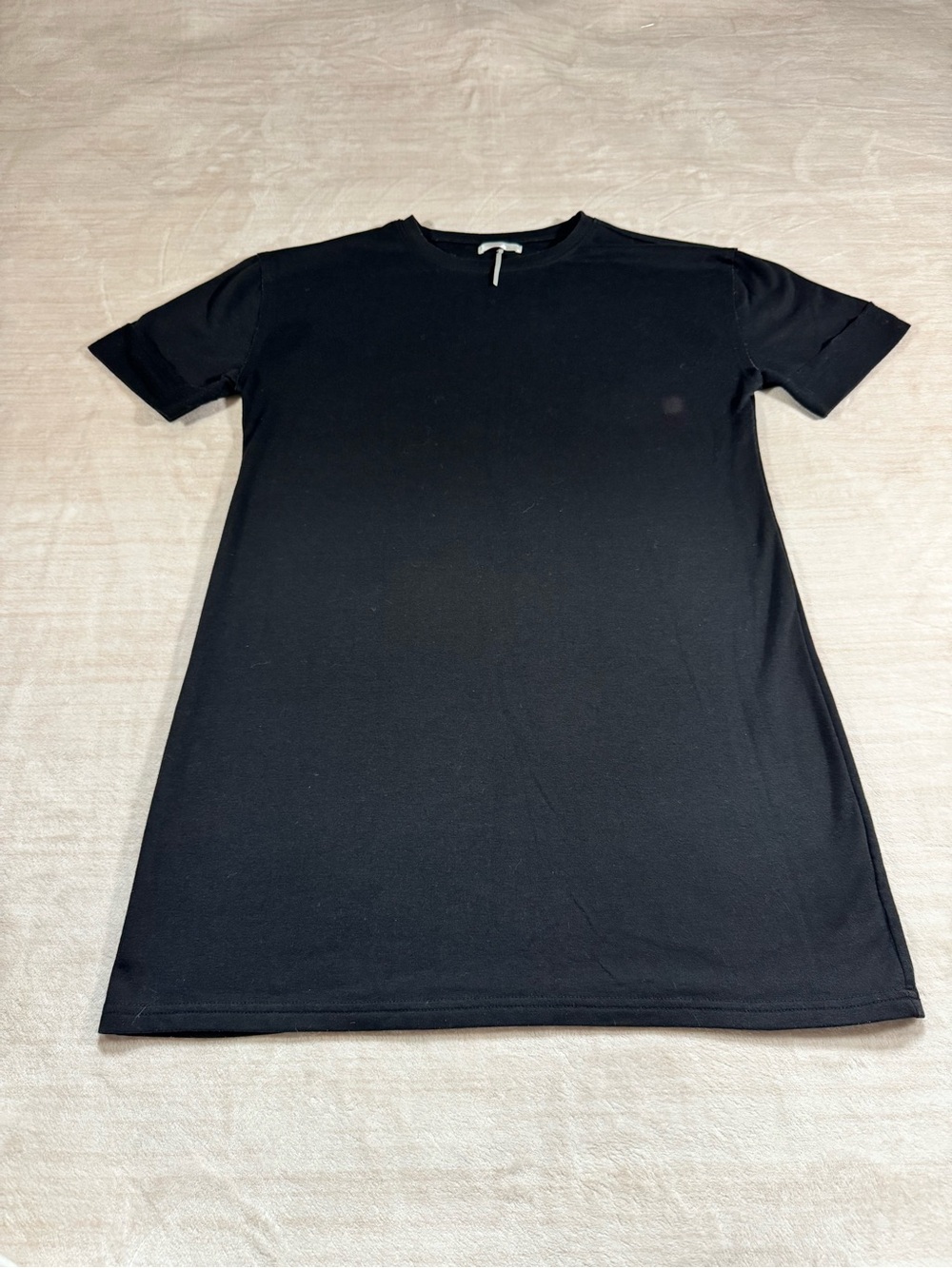 Everyday Black Short-Sleeve Mini Dress - Picture 3 of 13